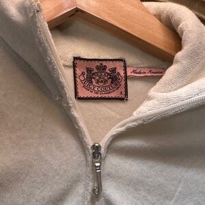Juicy Couture Cream Zip-Up Jacket